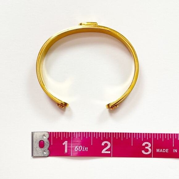 C. Wonder Enamel Initial Cuff Bracelet - Picture 7 of 7